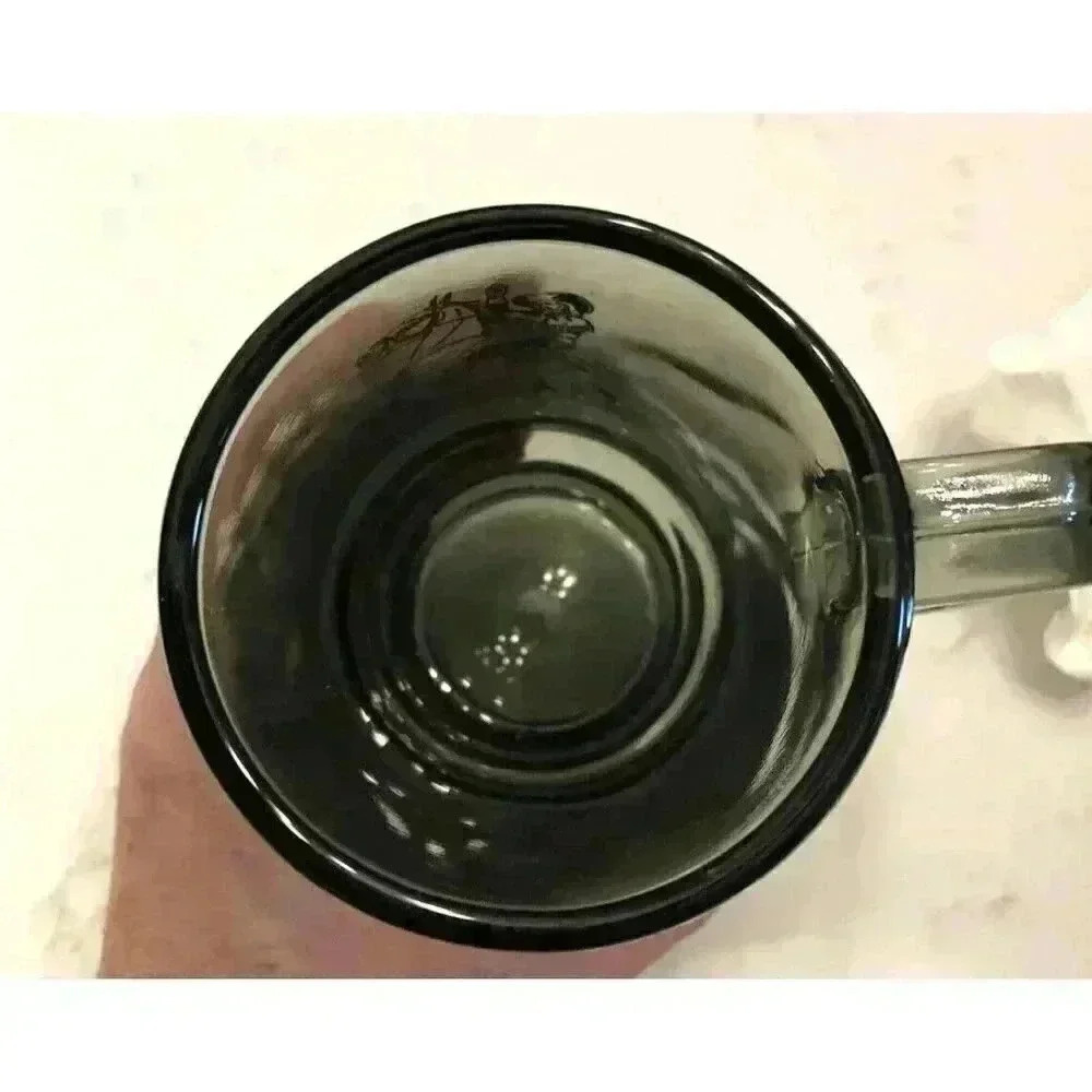 VTG Buffalo Bill Museum Lookout Colorado Beer Smokey Glass Mug Rare Collectible - Picture 6 of 9